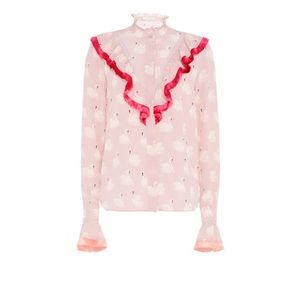 STELLA MCCARTNEY Swan Print Blouse